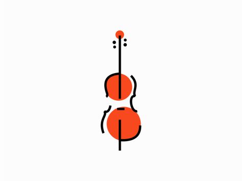 Cello Tattoo Design, Cello Art Drawing, Cello Design Art, Violin Graphic Design, Cello Stickers, Small Music Tattoos, Cello Art, Musical Logo, Le Tattoo