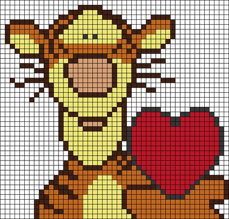 Chunky Blanket Pattern, Winnie The Pooh Blanket, Crochet C2c Pattern, Tigger Disney, Character Blankets, Piglet Eeyore, Disney Cross Stitch Patterns, Pixel Crochet, Tapestry Crochet Patterns