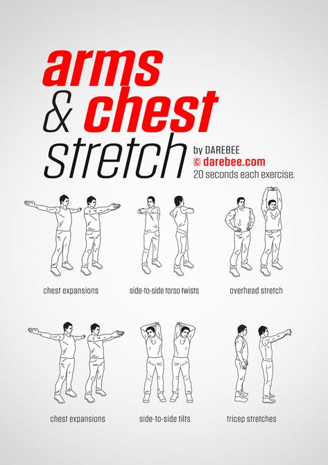 Arms & Chest Workout Workouts Chest, Lower Back Stretch, Tricep Stretch, Motivasi Diet, Workout Routine For Men, Lower Back Exercises, Abs Workout Routines, Easy Yoga Workouts, Chest Workouts