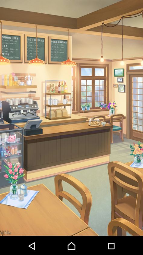 Jaehee valentine day pic Anime Coffee, Motion Images, Coffee Shop Aesthetic, Mystic Messenger, Cellphone Wallpaper, Christmas Background, Anime Background, Anime Scenery, Coffee Bar