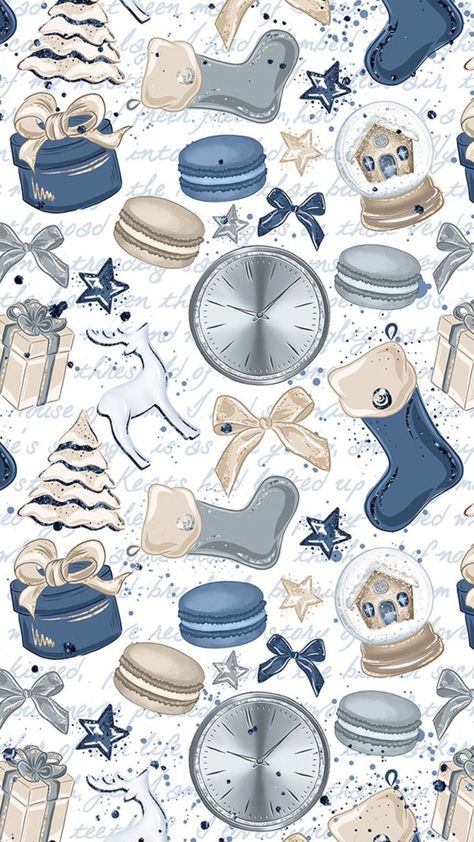 Christmas Blue Wallpaper, Blue Christmas Wallpaper, Hello Novembre, Christmas Wallpaper Iphone Vintage, Vintage Blue Christmas, Girly Background, Blue Christmas Background, Wallpaper Iphone Vintage, Christmas Wallpaper Iphone