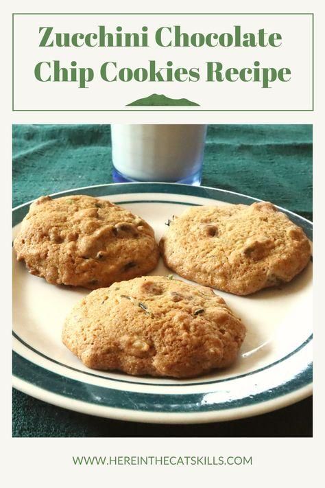 Zucchini Dessert Recipes, Zucchini Dessert, Chocolate Zucchini Cookies, Zucchini Cookie Recipes, Chocolate Chip Cookies Recipes, Frozen Zucchini, Zucchini Chocolate Chip Cookies, Good Desserts To Make, Weight Watcher Cookies