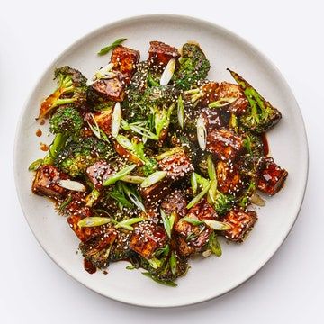 Tofu With Broccoli, Best Tofu Recipes, Bon Appetit Recipes, Sesame Tofu, Vegetarian Mains, Five Spice Powder, Vegetarian Entrees, Crispy Tofu, Meatless Mondays