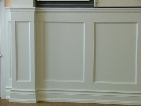 Recessed, Wall Paneled Wainscot I Elite Trimworks Paneled Wainscoting, Raised Panel Wainscoting, Raised Panel Walls, Panel Wainscoting, Wainscoting Wall, Wainscoting Ideas, Paneled Walls, Wall Panel Molding, Dining Room Wainscoting