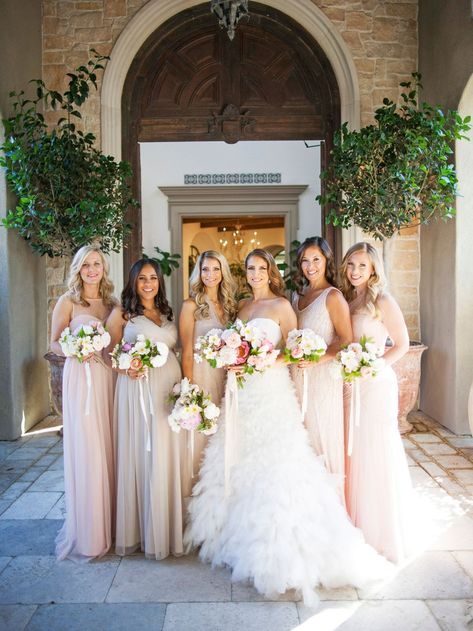 pregnant-bridesmaid-maternity-bridesmaid-dress-ideas-monique-lhuillier-wedding-dress-bhldn-gowns Pregnant Bridesmaid Dress, Bridesmaid Dresses Mismatched, Taupe Bridesmaid, Pregnant Bridesmaid, Bridal Party Photography, Taupe Bridesmaid Dresses, German Wedding, Dresses Photography, Mismatched Bridesmaids