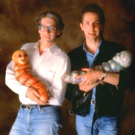 David Cronenberg and Clive Barker. David Cronenberg, Clive Barker, Girl Interrupted, Famous Monsters, Horror Monsters, Horror Icons, Mia 3, Halloween Doll, Creepy Dolls