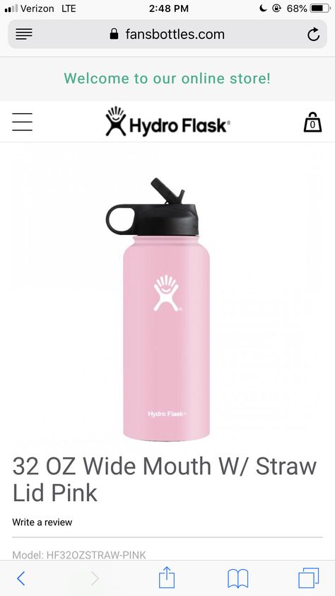 Light Pink Hydro Flask, Pink Hydro Flask, 16 Birthday Presents, Hydro Flask Bottle, Hydro Flask Water Bottle, Flask Water Bottle, Cute Water Bottles, Hydroflask Stickers, Water Bottle Design