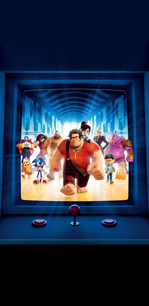 Wreck-It Ralph / Detona Ralph, 2012 Fix It Felix Jr, Wreck It Ralph Movie, Animated Movies Characters, Vanellope Y Ralph, Anime Retro, Wallpapers For Phone, Lost Village, Wall Displays, Disney Pixar Movies