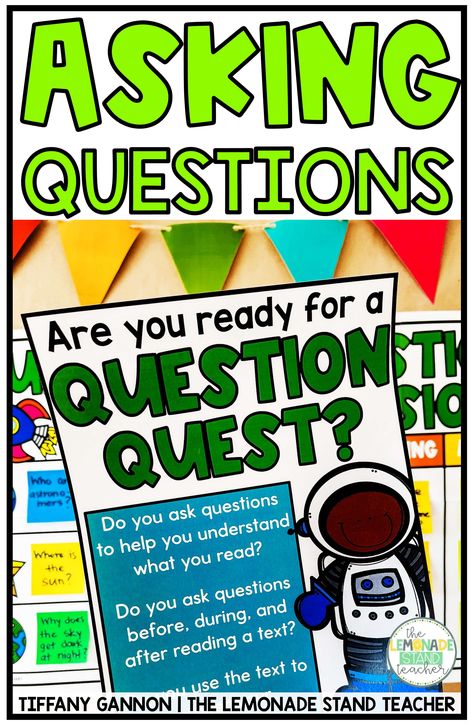 Comprehension Questions For Kindergarten, Answering Questions Anchor Chart, Questioning Activities For Reading, Asking And Answering Questions Kindergarten, Asking And Answering Questions Grade 2, Ask And Answer Questions First Grade, Asking And Answering Questions 1st Grade, Ask And Answer Questions Activities, Ask And Answer Questions Kindergarten