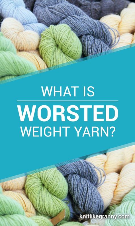 What is Worsted Weight Yarn? Worsted Weight Yarn is often described as a best friend for knitters and crocheters. Worsted Weight Yarn is popular because of its medium weight/thickness, ease to work with and knits up quickly without too much bulk. A versatile yarn for almost any knitted project and a highly recommended weight to begin with when you're just learning how to knit. Often when shopping for worsted-weight yarn, you will find the number 4 symbol on the label. #knitting #yarntypes Crochet Tutorial For Beginners, The Number 4, Intermediate Knitting Patterns, Advanced Knitting, Tunisian Crochet Stitches, Basic Stitches, Knitting Tips, Medium Weight Yarn, Knitting Needles Sizes