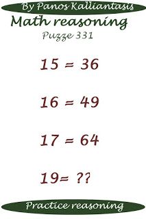 Brain teasers and puzzles: Math reasoning questions and answers-Puzzle 331 #mathreasoning #Logicalreasoning #mathpuzzle #Logicpuzzle #competitiveexams #PanosKalliantasis Math Reasoning Questions, Reasoning Questions With Answers, Math Questions And Answers, Math Logic Puzzles, Brain Teasers With Answers, Math Word Walls, Reasoning Skills, Math Questions, Math Formulas