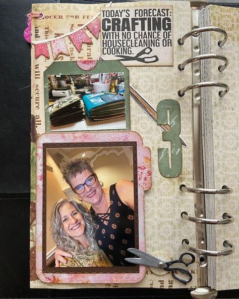 Annette Green on Instagram: "Are you following along in my Weekly series on YouTube? I’m making a scrapbook page documenting every week of 2023 with a video walk-through. This week is a crop I attended and I share this fun little swing clip idea. Hope you can check it out. #elizabethcraftdesigns #planneressentials #weekbyweek #documentyourlife" Annette Green Planner, Making A Scrapbook, 2023 Weekly Planner, Green Planner, Annette Green, Planner Essential, Elizabeth Craft Designs, Elizabeth Craft, Youtube I