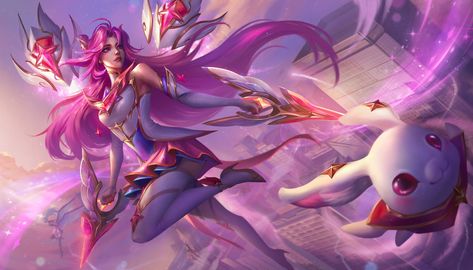 Star Guardian Kaisa, Kaisa Fanart, Kai'sa League Of Legends, Star Guardian, Dark Purple Aesthetic, Riot Games, Lol League Of Legends, Pink Stars, Art Poses