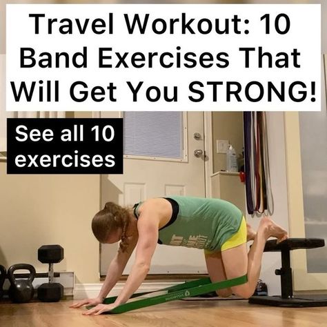 Nordic Curls, Zercher Squat, Hotel Workout, Traveling For Work, Band Exercises, Resistance Band Workout, It Band, Overhead Press, Side Plank