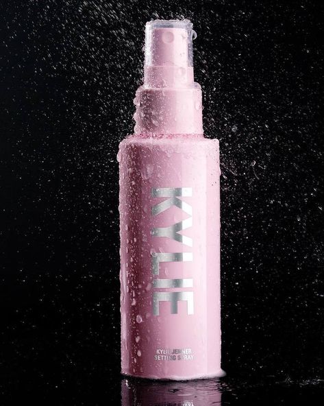 Lipstick Mark, Kylie Skin, Beauty Advertising, Next Friday, Skin Care Packaging, Makeup Spray, Kylie Cosmetic, Pink Bottle, Hair Mist