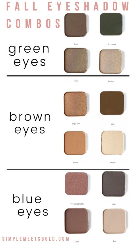 Easy guide to fall eyeshadow! With Maskcara beauty, you can costumize your own eyeshadow palette! Get just a single one or a full compact! Email me for help picking shades! simplemeetsbold@gmail.com Seint Makeup Eyeshadow Green Eyes, Seint Gilded Eyeshadow, Fall Beauty Ideas, Seint Makeup Eyeshadow Blue Eyes, Fall Makeup 2022, Eyeshadow Green Eyes, Eyeshadow Brown Eyes, Maskara Beauty, Fall Eyeshadow