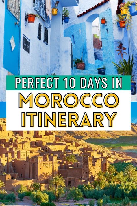 See the best of Morocco in 10-days itinerary, featuring scenic routes and historic sites. From the Roman ruins of Volubilis to the palaces of Marrakech, discover Morocco's rich history. 10 day Morocco itinerary | Morocco 10 day itinerary | Morocco 10 days Morocco itinerary | 10 day trip to Morocco | Morocco travel 10 days in Morocco | ten days in Morocco | Morocco bucket list | what to see in Morocco | things to do in Morocco | Morocco road trip | Morocco travel guide #spain" Morocco Travel Outfit, Morocco Travel Destinations, 10 Day Itinerary, Morocco Itinerary, Roman Ruins, Visit Morocco, Morocco Travel, Blue City, Scenic Routes