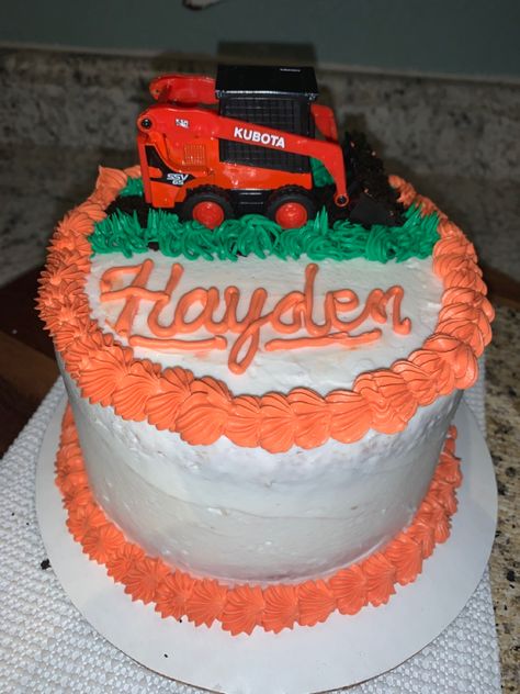 Orange Tractor Birthday Party, Cake First Birthday, Tractor Cake, Tractor Birthday Party, Cake Birthday Cake, Tractor Birthday, Kids Cakes, Boy Party, Kids Cake