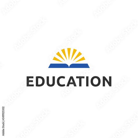 Online Learning Logo, Online Education Logo, Knowledge Logo, Logo With Light, Logo Education, Opened Book, Zoo Logo, Library Icon, Education City