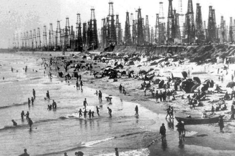 Huntington Beach, California, During The Oil Boom Of 1928 Dystopia Band Poster, Grindcore Poster, Dystopia Wallpaper, Dystopia Poster, Dystopia Band, Oc California, Huntington Beach California, Diesel Punk, California History