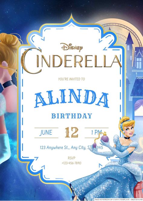 101 Guide to Hosting a Magical Cinderella Themed Birthday Party Cinderella Party Theme, Cinderella Birthday Party Invitations, Birthday Invitations Templates, Cinderella Birthday Invitation, Cinderella Invitations, Disney Princess Theme, Fairy Tale Crafts, Cinderella Birthday Party, Plain Cake