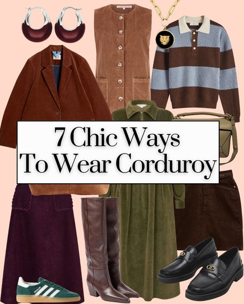 7 Chic Ways To Wear Corduroy - WearsMyMoney Corduroy Wide Leg Pants Outfit, Light Brown Corduroy Pants Outfit, Courdory Jeans Outfits, Corduroy Midi Skirt Outfit, Corduroy Pants Outfit Women, Cos Trousers, Corduroy Pants Outfit, Black Leather Chelsea Boots, Cord Trousers