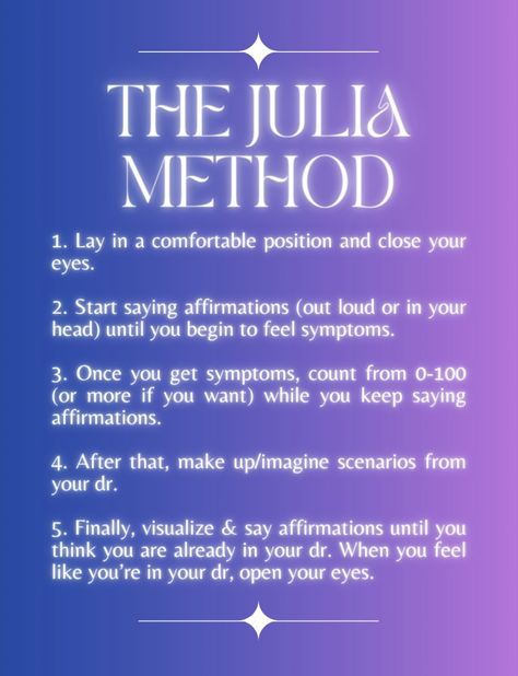 The Julia Method Shifting, Julia Method Shifting, Julia Method, Method Shifting, Shifting Methods, Open Your Eyes, Close Your Eyes, Out Loud, Thinking Of You