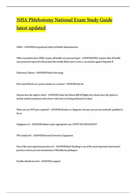 NHA Phlebotomy Technician Study Guide 1, Certified Phlebotomy Technician EXAM 2024/2025 Updated. Phlebotomy Medical Terminology, Certified Phlebotomy Technician, Phlebotomy Nha Exam, Phlebotomy Tips Training, Teaching Phlebotomy, Phlebotomy Study Cheat Sheets, Phlebotomy Study Notes, Phlebotomy Aesthetic, Proper English Grammar