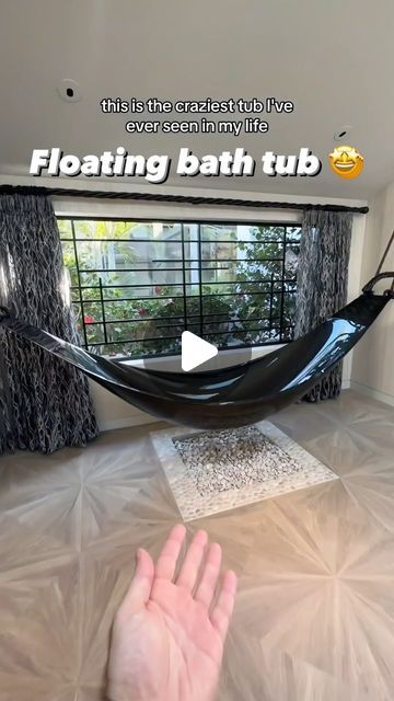 IG INTERIORS on Instagram: "Would you want this floating tub in your bathroom? 🤔⁠
⁠
By @enesyilmazer⁠
⁠
#iginteriors #bathroom #bathtub #floatingtub #primarybath⁠" Shower Rock Tile Ideas, Rocks Around Bathtub, Floating Hammock Bathtub, Jet Bathtub Master Bath, Freestanding Bathtub Ideas, Bathtub Meditation, Floating Tub, Bathtub With Jets Jacuzzi Tub, Rock Tile