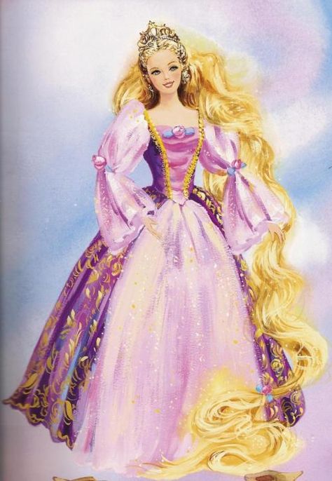 barbiefilms:  “Barbie as Rapunzel  ” Barbie Rapunzel Dress, Rapunzel Book, School Barbie, Rapunzel Movie, Barbie As Rapunzel, Barbie Rapunzel, Rapunzel Dress, Barbie Books, Barbie Drawing