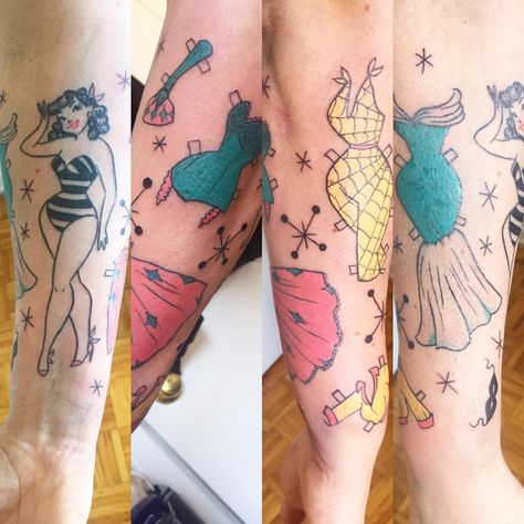 Celestial Tattoo, Doll Tattoo, Inspired Tattoos, Doll Parts, Paper Doll, Tattoos With Meaning, Half Sleeve, Tattoos And Piercings, I Tattoo