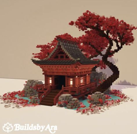 Chinese Style Minecraft House, Japanese Roof Design Minecraft, Japanese Temples Minecraft, Japanese Minecraft Village Ideas, Minecraft Small Japanese Shrine, Small Japanese Style Minecraft House, Japanses Houses Minecraft, Minecraft Japanese Boat, Minecraft Japanese Greenhouse