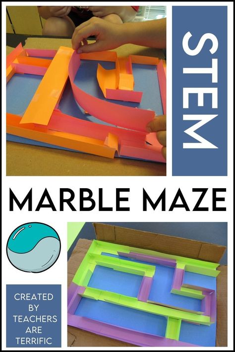 Take advantage of your students' curiosity with mazes and have them build a maze in STEM Class! Our Marble mazes have some specific rules to follow and the kids love making those twists and turns. Third Grade Stem Activities, Easy Stem Activities Elementary, Stem For Elementary, Projects For Elementary Students, Creative Classroom Decor, Amazing Maze, Letter Maze, Elementary Stem Activities, Easy Stem