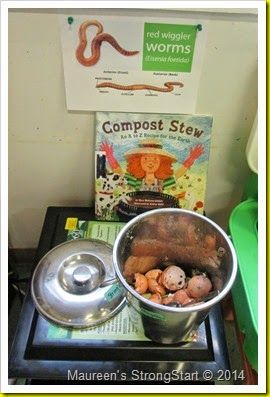 Book, Compost Stew: An A to Z Recipe for the Earth by Mary McKenna (from Strong Start) Worms Preschool, Worm Science, Composting Ideas, Red Wiggler Worms, Helping Nature, Recycling Activities, Preschool Garden, Worm Composting, Nature School