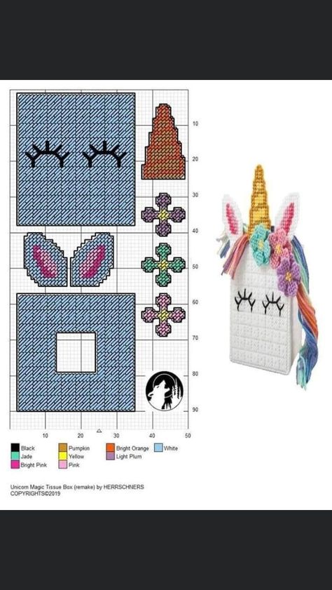 Unicorn Plastic Canvas, Plastic Canvas Box Patterns, Unicorn Cross Stitch Pattern, Cross Stitch Border Pattern, Plastic Canvas Coasters, Plastic Canvas Stitches, Plastic Canvas Ornaments, Plastic Canvas Tissue Boxes, Plastic Canvas Christmas