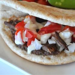 Dash's Donair Allrecipes.com  This is a good one.  No one here in Florida has ever heard of donairs here.  Even the word 'DONAIR' comes up in spell check!! lol Donair Meat Recipe, Donair Recipe, Donair Sauce, Mediterranean Seasoning, Doner Kebab, Recipe Using, Meat Recipes, Savoury Food, Pita