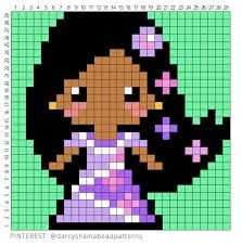 Isabela Madrigal, Modele Pixel Art, Easy Pixel Art, Pixel Art Templates, Hama Beads Design, Pixel Drawing, Hama Bead, Pixel Crochet, Pix Art