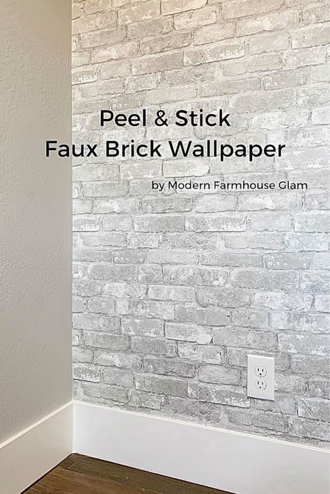 Accent Wall Brick, Brick Accent Wall Bedroom, Brick Wallpaper Accent Wall, Temporary Wallpaper Bedroom, Art Wall Aesthetic, Peel And Stick Brick, Textured Brick Wallpaper, Faux Brick Accent Wall, Brick Wallpaper Living Room