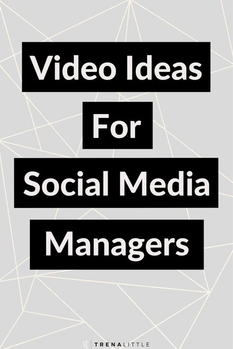 Video Ideas for Social Media Managers — Trena Little | Video Content Strategist  The best way to grow your authority and audience is to create video content!  But what should you talk about?  In this video I'm providing social media managers 3 video ideas to get started with today!  Click the pin to get the 3 video ideas! Video Ideas For Youtube, Content Strategist, Social Media Strategy Template, Recruitment Marketing, Marketing Strategy Template, Grow Your Youtube Channel, Social Media Packages, Youtube Tips, First Youtube Video Ideas