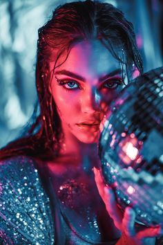 Draw Ideas Easy, Disco Photoshoot, Ideas Easy Drawing, Colour Gel Photography, Neon Photoshoot, New Year Photoshoot, Art Of The Day, New York State Parks, Debut Photoshoot