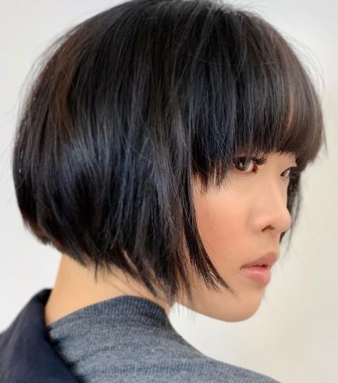 Wide Fringe Bob, Jaw Length Bob With Bangs, Pointed Bangs, Short Bob Cut With Bangs, Chin Length Bob With Bangs, Bobbed Haircuts, French Bobs, Short Bob With Fringe, Bang Styles