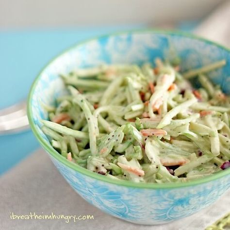 Low carb slaw recipe from mellissa sevigny Broccoli Slaw Recipe, Broccoli Slaw Recipes, Keto Broccoli, Recipe Low Carb, Slaw Recipe, Broccoli Slaw, Low Carb Salad, Low Carb Diets, Low Carb Sides