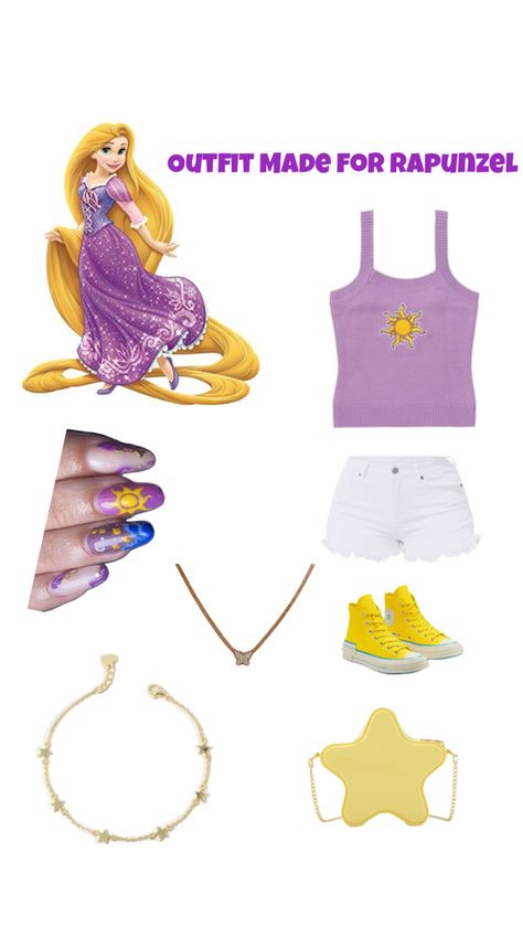 Rapunzel Inspired Outfits, Rapunzel Outfit, Disney World Outfits, Teenager Outfits, Inspired Outfits, Cute Outfit, Disney Outfits, Disney Inspired, Rapunzel