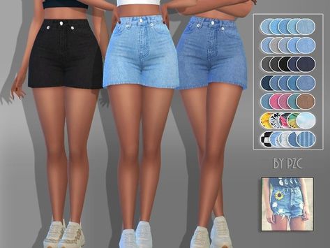 Ts4 Shorts Cc, Ts4 Cc Clothing Jeans, Sims 4 Cc Jeans Maxis Match, Ts4 Cc Jeans, Ts4 Cc Pants, The Sims4 Cc Clothing, Sim4 Cc Clothing, Sims 4 Cc Summer Clothes, The Sims 4 Pack