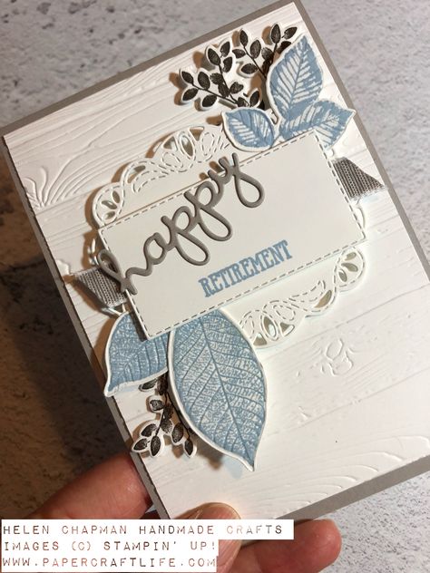 Do you like this beautiful retirement card I made recently? Rooted in Nature is just so versatile - it seems to suit any occasion and any colour scheme! . . . . #stampinup #papercraftlife #stamping #craft #cardmaking #handmadecards #retirement #rootedinnature Retirement Card Ideas Handmade, Retirement Cards Stampin Up Ideas, Retirement Cards Ideas, Stampin Up Retirement Cards, Diy Retirement Cards, Retirement Cards Handmade, Handmade Cards For Friends, Cuttlebug Ideas, Happy Retirement Cards