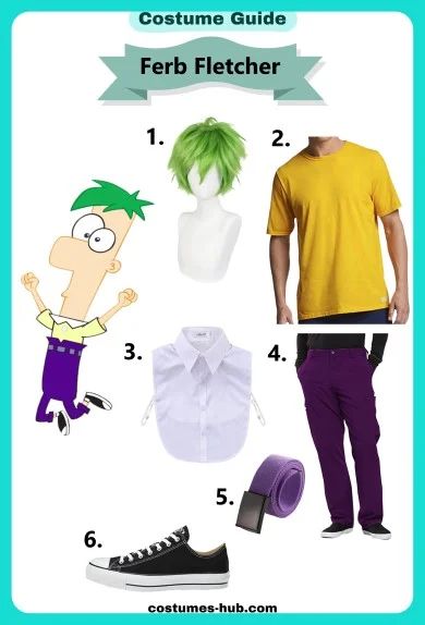 Phi Was And Ferb Costume, Phineas And Ferb Trunk Or Treat, Ferb And Vanessa Costume, Phineas Y Ferb Disfraz, Ferb Costume, Phineas And Ferb Costume, Ferb And Vanessa, Amazing Inventions, Halloween 23