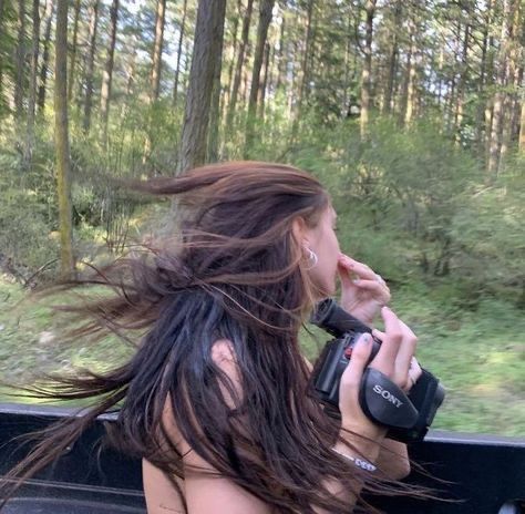 Long Hair, A Woman, Pick Up, Hair