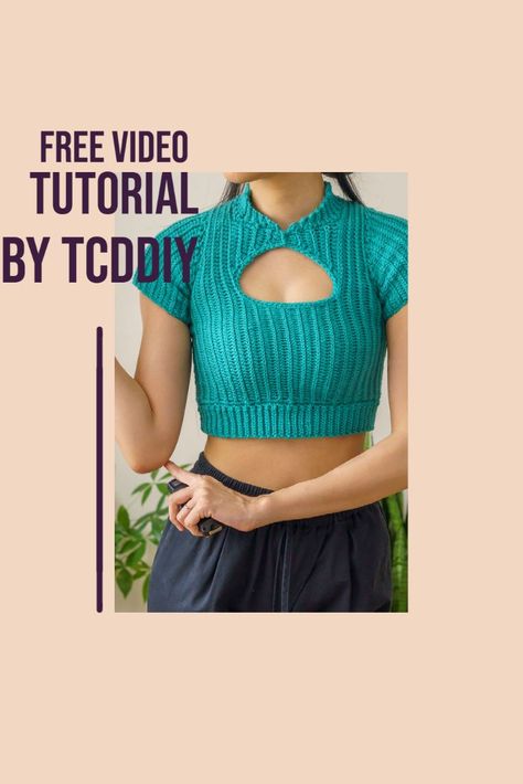 Skater Dress Outfit, Crochet Tee, Pleated Skirt Outfit, Crop Top Pattern, Crochet Stitches Guide, Crochet Crop Top Pattern, Crochet Short, Sleeve Crochet, Crochet Tops Free Patterns