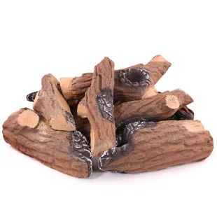 Fake Logs For Gas Fireplaces | Wayfair Fake Fireplaces, Propane Fireplaces, Fireplaces Electric, Indoor Gas Fireplace, Fireplace Vent, Vented Gas Fireplace, Fireplace Outdoor, Indoor Outdoor Fireplaces, Propane Fireplace