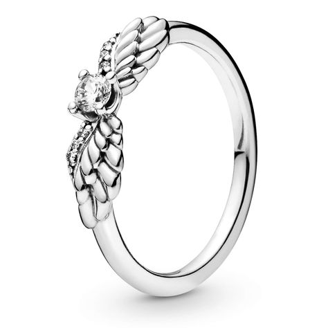 PRICES MAY VARY. Authentic PANDORA Ring - Comes with Original Packaging - Packaging Type May Very Angel wing sterling silver ring with clear cubic zirconia Ring Size: EUR-52, US-6 925 Sterling Silver PANDORA Sparkling Angel Wing 925 Sterling Silver Ring, Size: EUR-52, US-6 - 198500C01-52 Update Pandora Angel Wings Ring, Angel Wings Ring, Aries Birthstone, Wings Ring, Angel Wing Ring, Pandora Ring, Silver Ring For Women, Bracelet Pandora, Pandora Rings